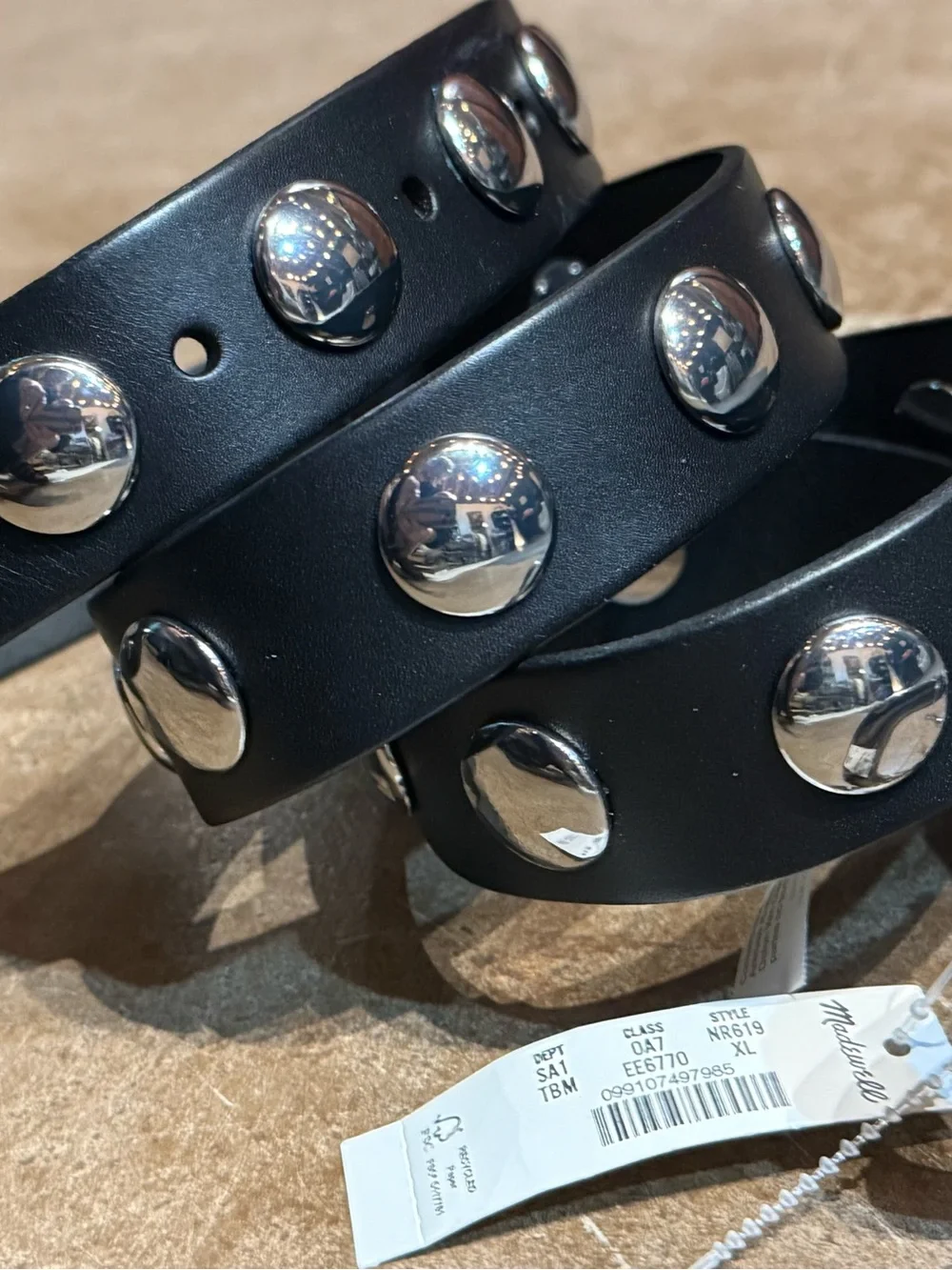 Madewell Leather Studded Belt - Picture 2 of 4